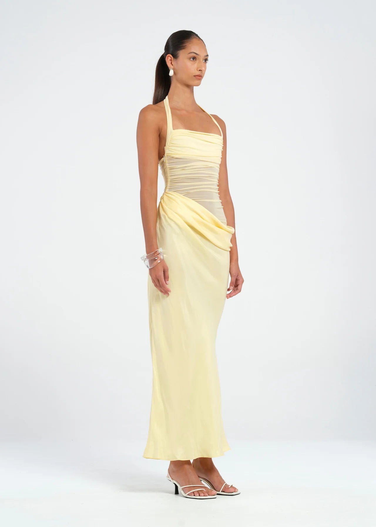 BENNI GINA MAXI DRESS BUTTER SIZE 8