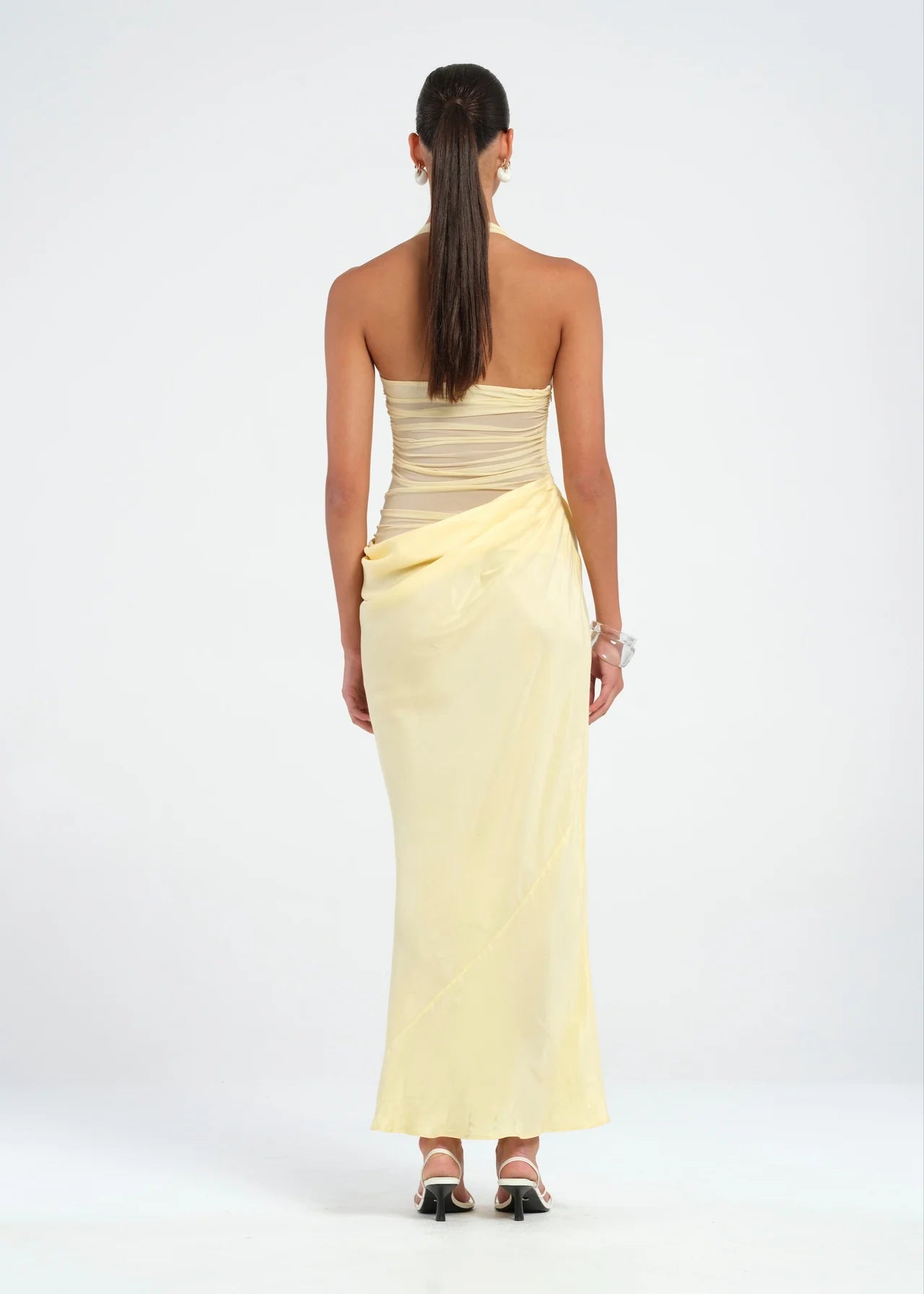 BENNI GINA MAXI DRESS BUTTER SIZE 8