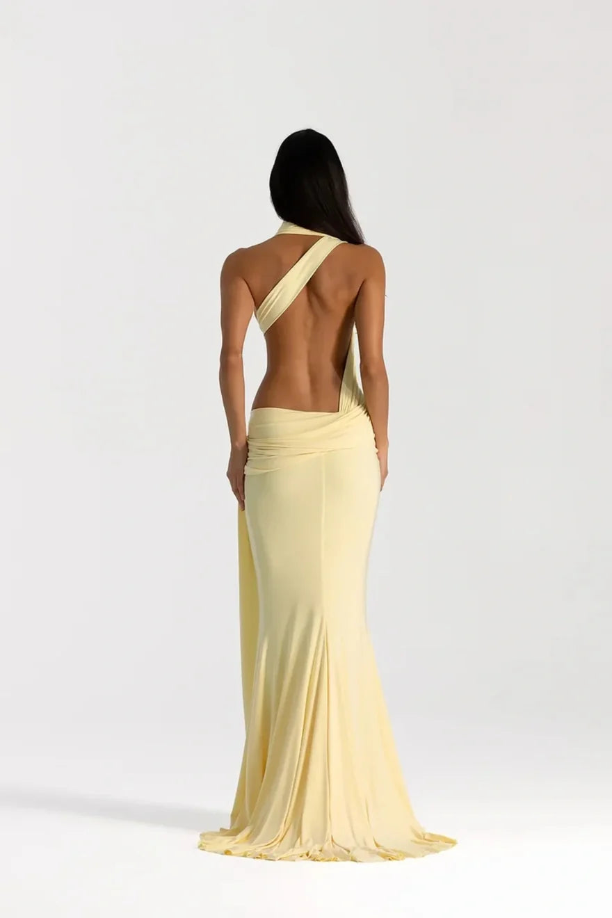 NATALIE ROLT ODETTE GOWN LEMON SIZE 6, 8