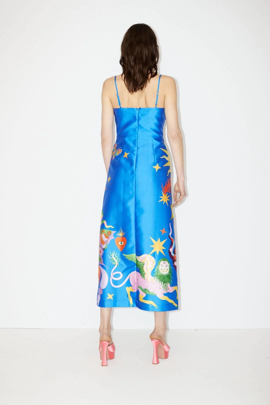 ALEMAIS GUARDIAN MIDI IN AZURE SIZE 6, 8