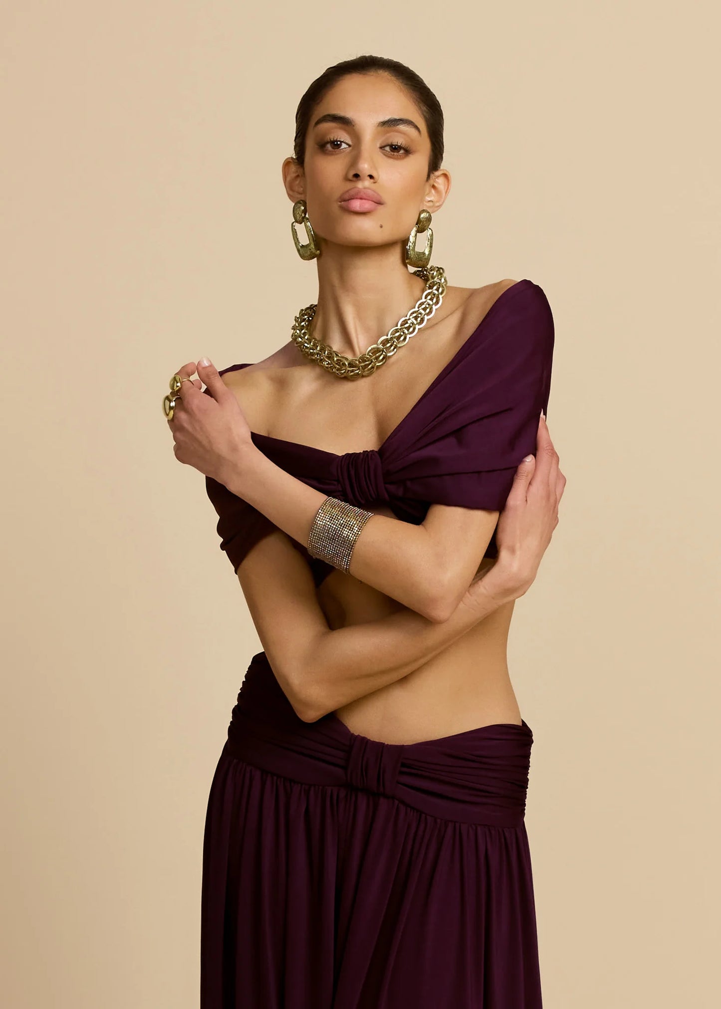 ARCINA ORI ALESSIA SET IN PLUM SIZE 8