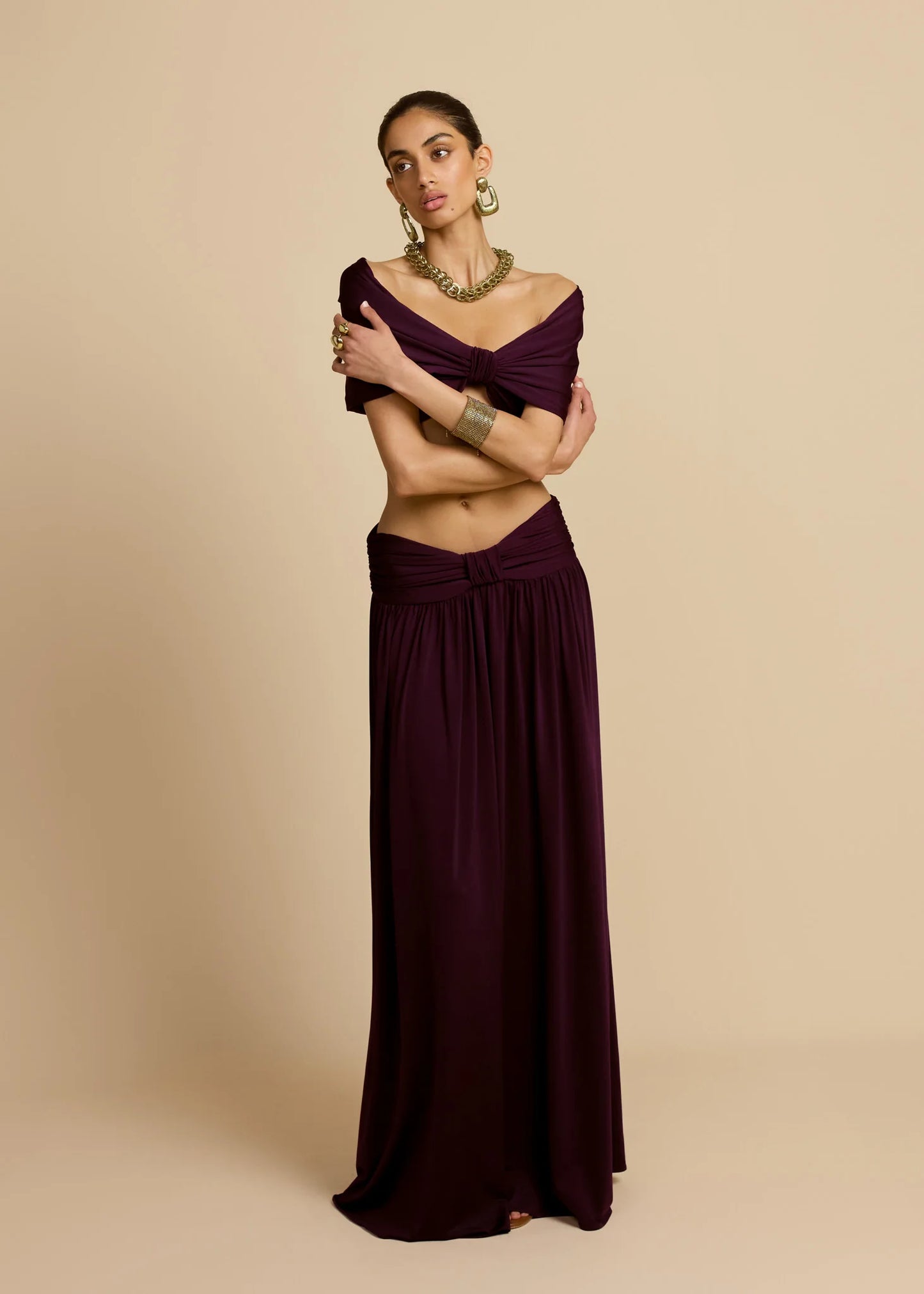 ARCINA ORI ALESSIA SET IN PLUM SIZE 8