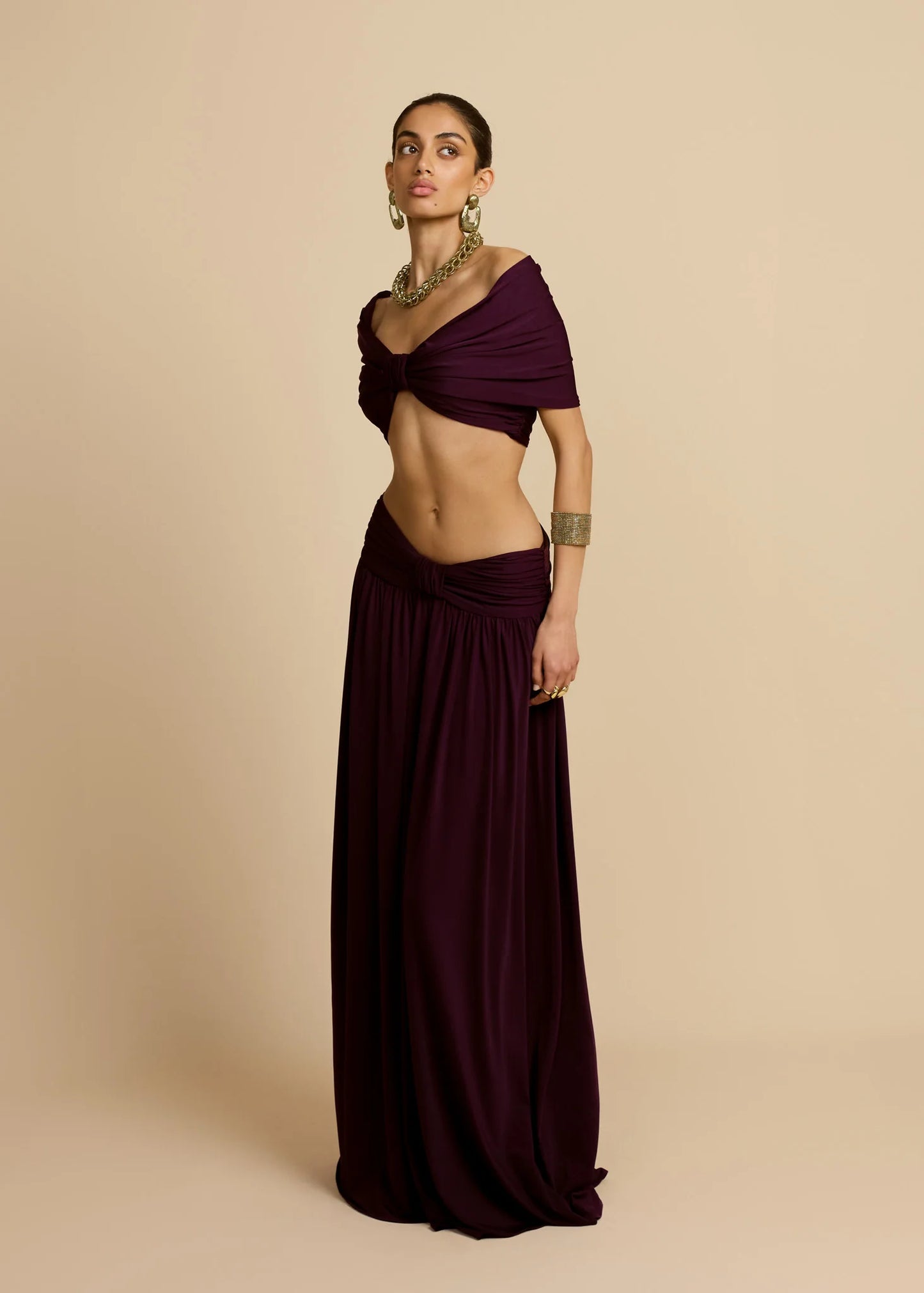 ARCINA ORI ALESSIA SET IN PLUM SIZE 8
