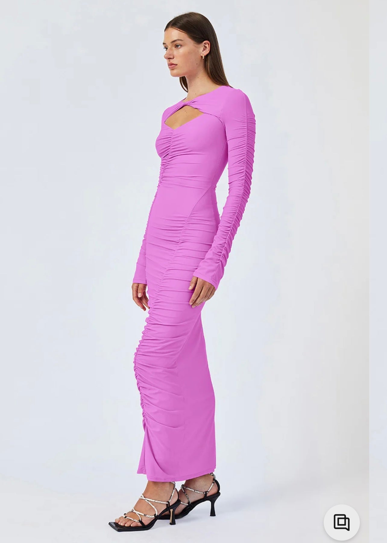 (FOR SALE) SUBOO IVY ROUCHED DRESS IN FUCHSIA SIZE 8, 10