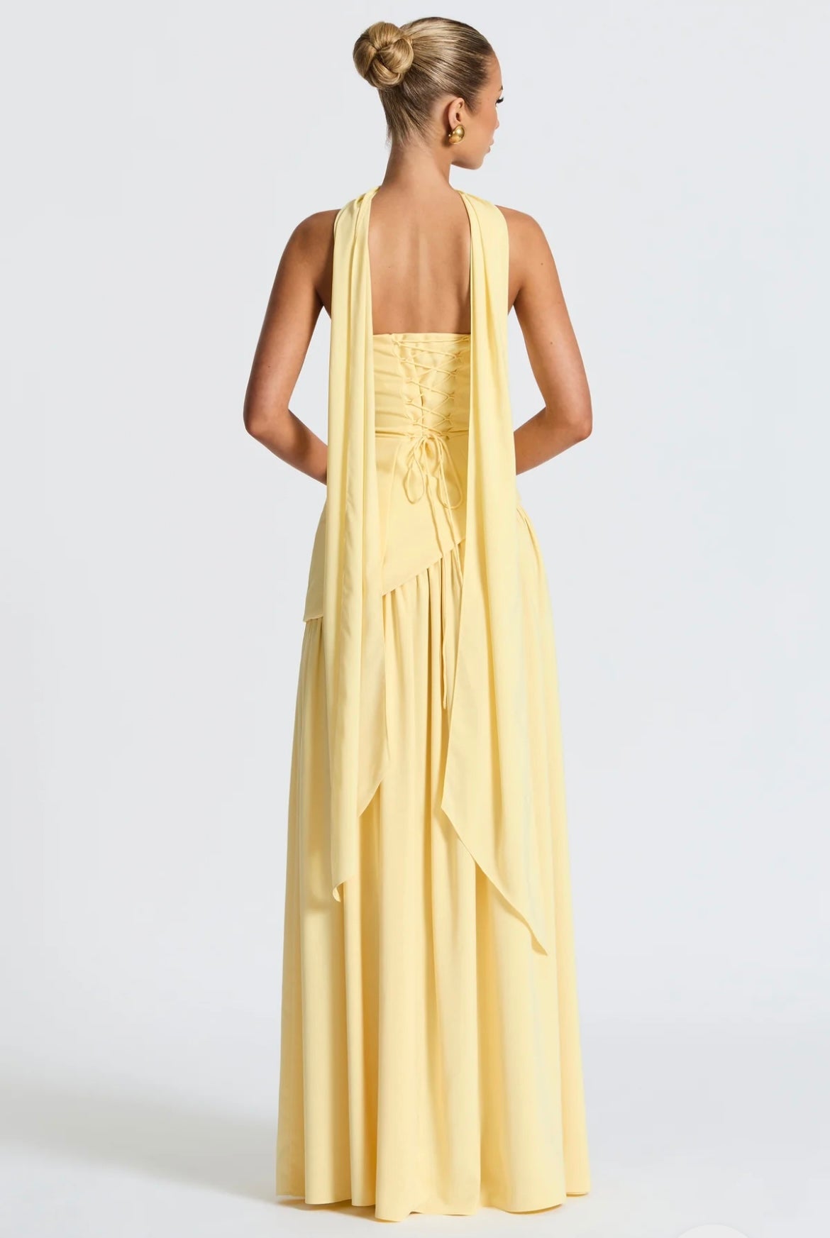 BABYBOO MALIYAH MAXI DRESS LEMON SIZE 8