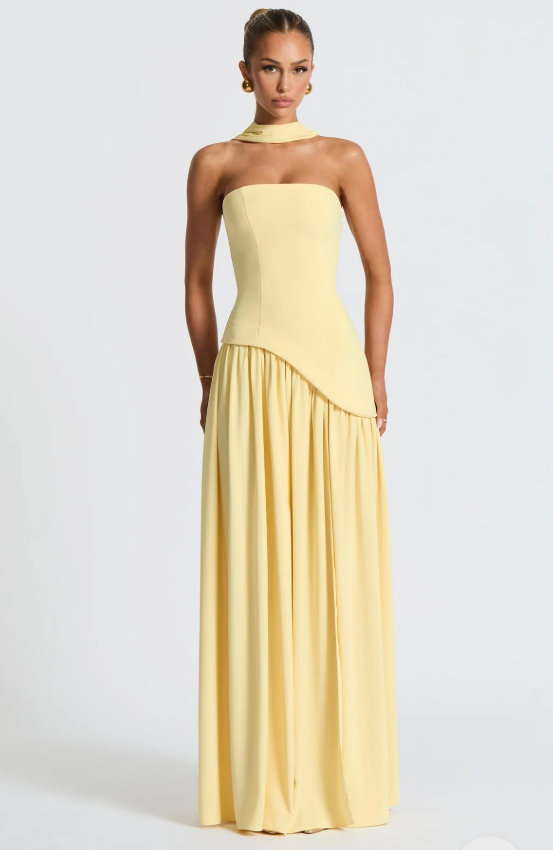 BABYBOO MALIYAH MAXI DRESS LEMON SIZE 8