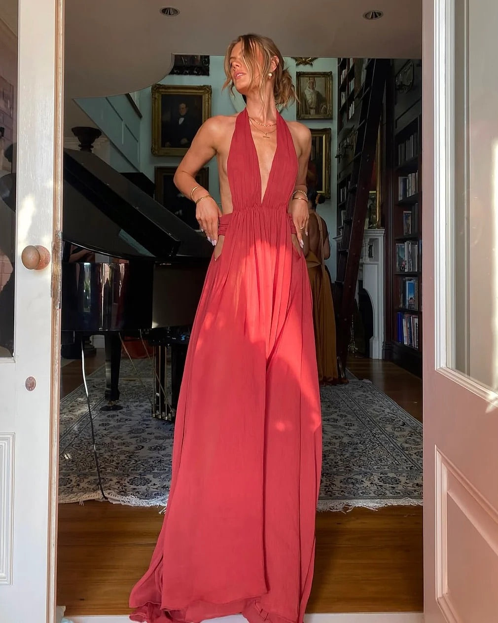 ARCINA ORI FLORENCE DRESS RED SIZE 8