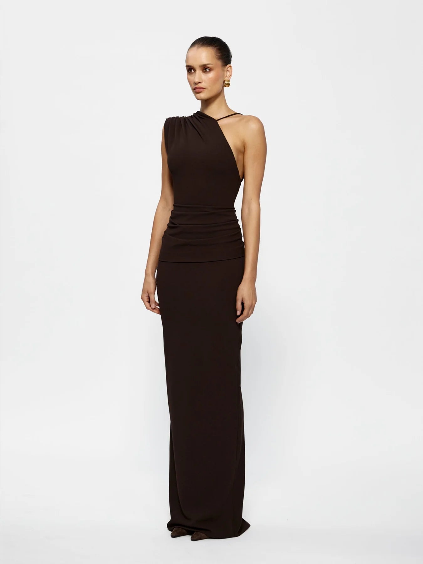 EFFIE KATS GREER GOWN COFFEE SIZE 6, 8, 10
