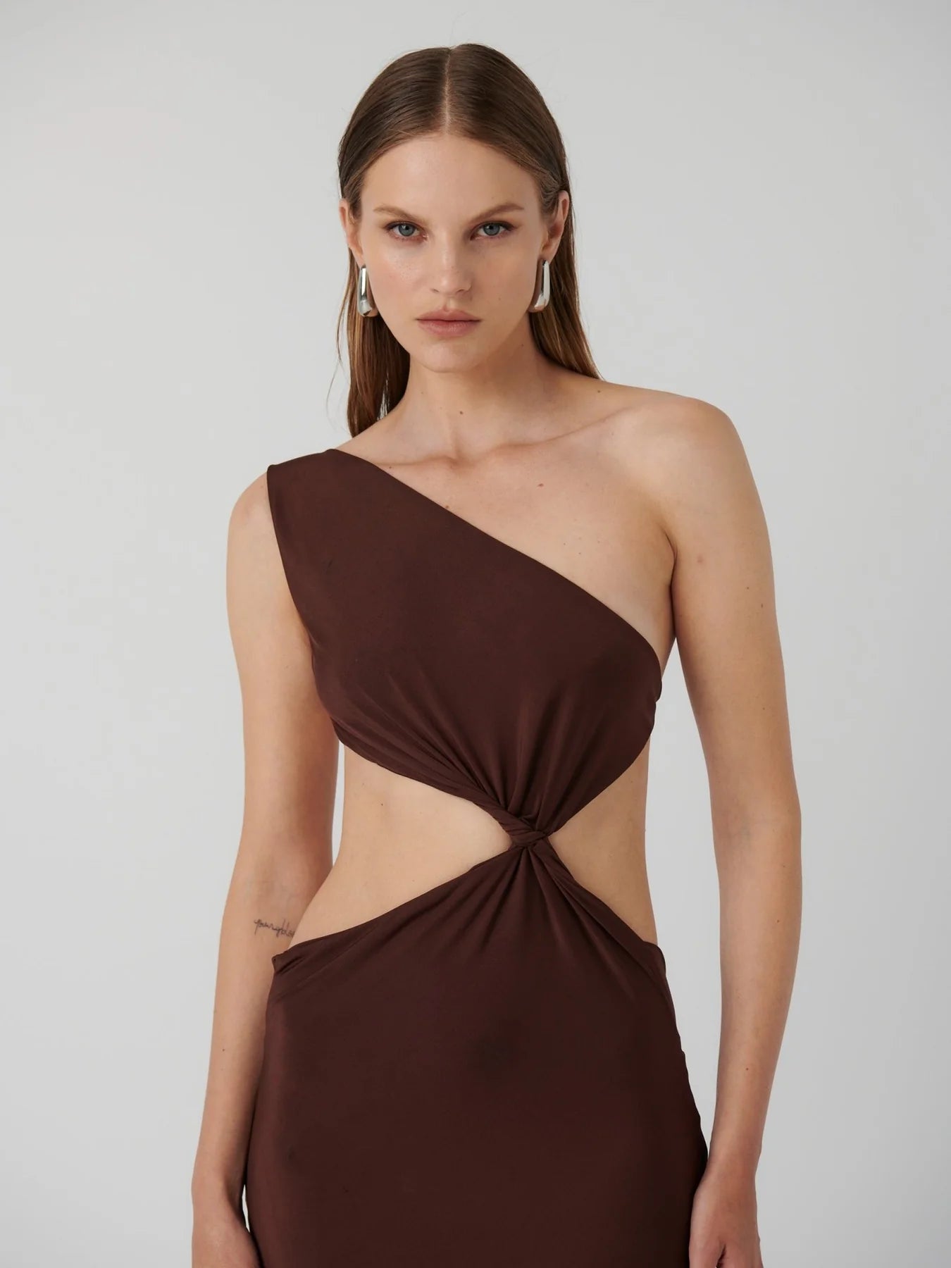 EFFIE KATS HAWLYA GOWN DRESS COCOA SIZE 8