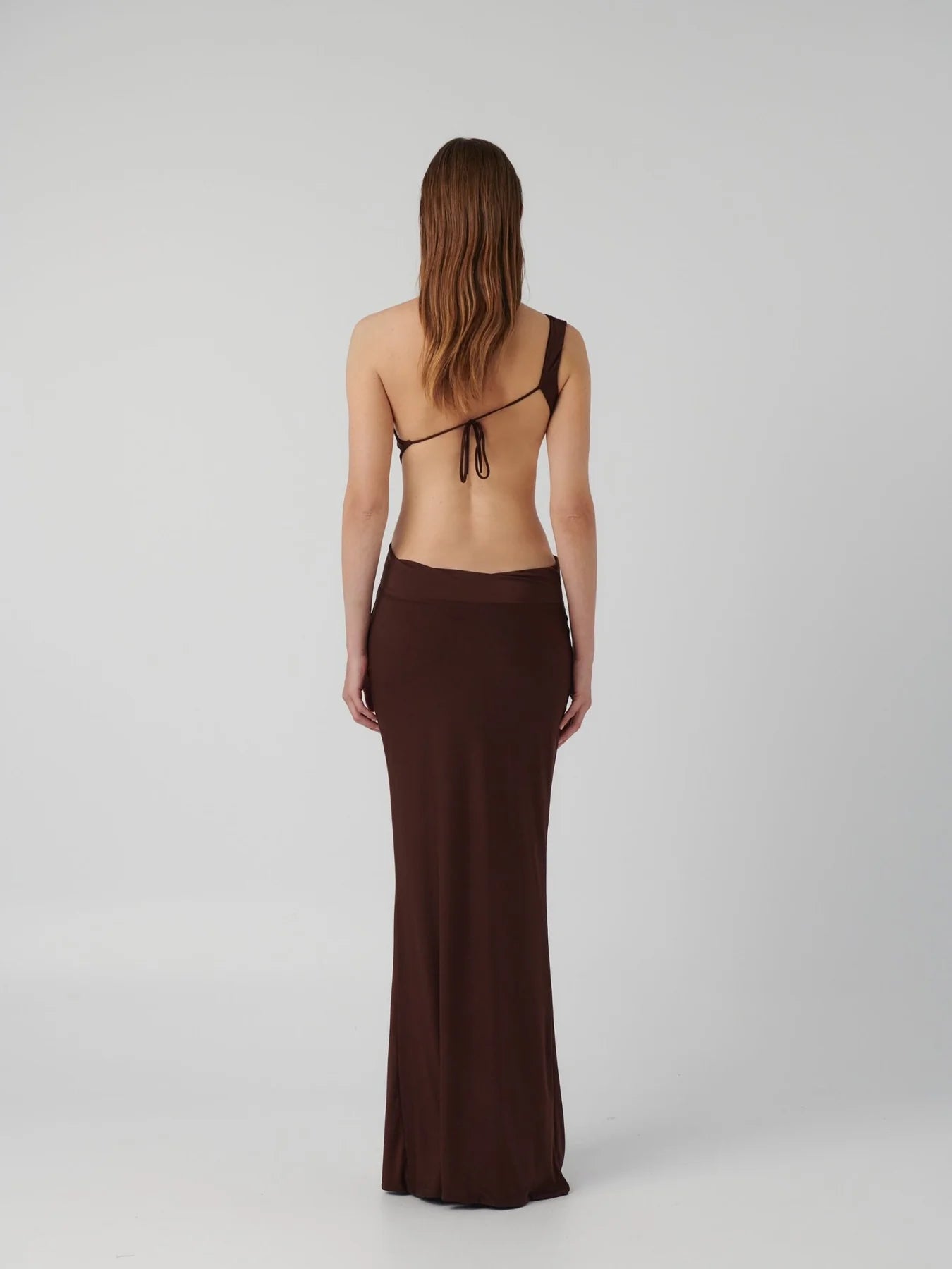 EFFIE KATS HAWLYA GOWN DRESS COCOA SIZE 8