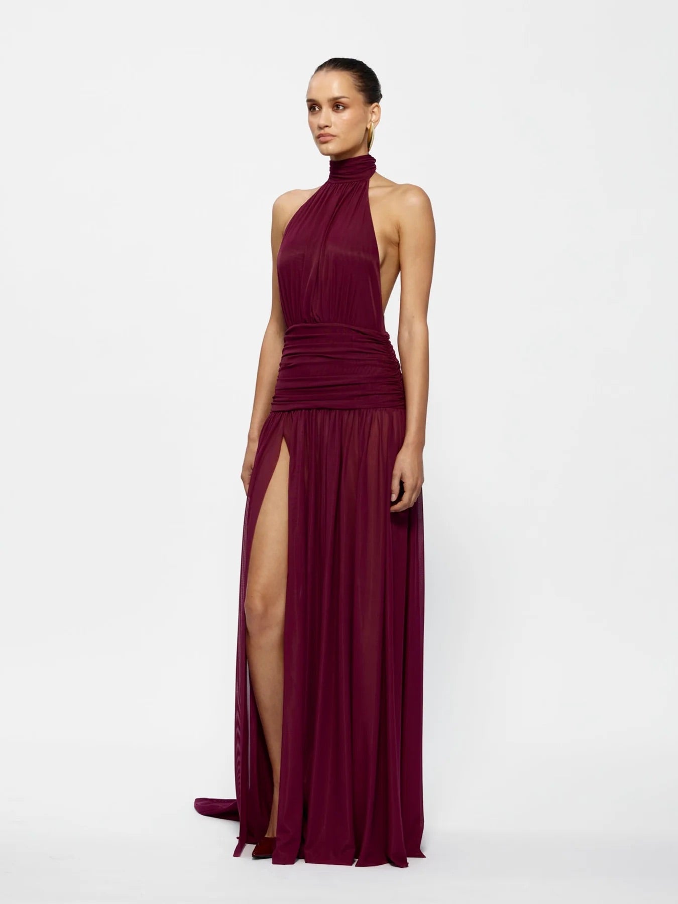 EFFIE KATS VERITY GOWN BURGUNDY SIZE 8, 10