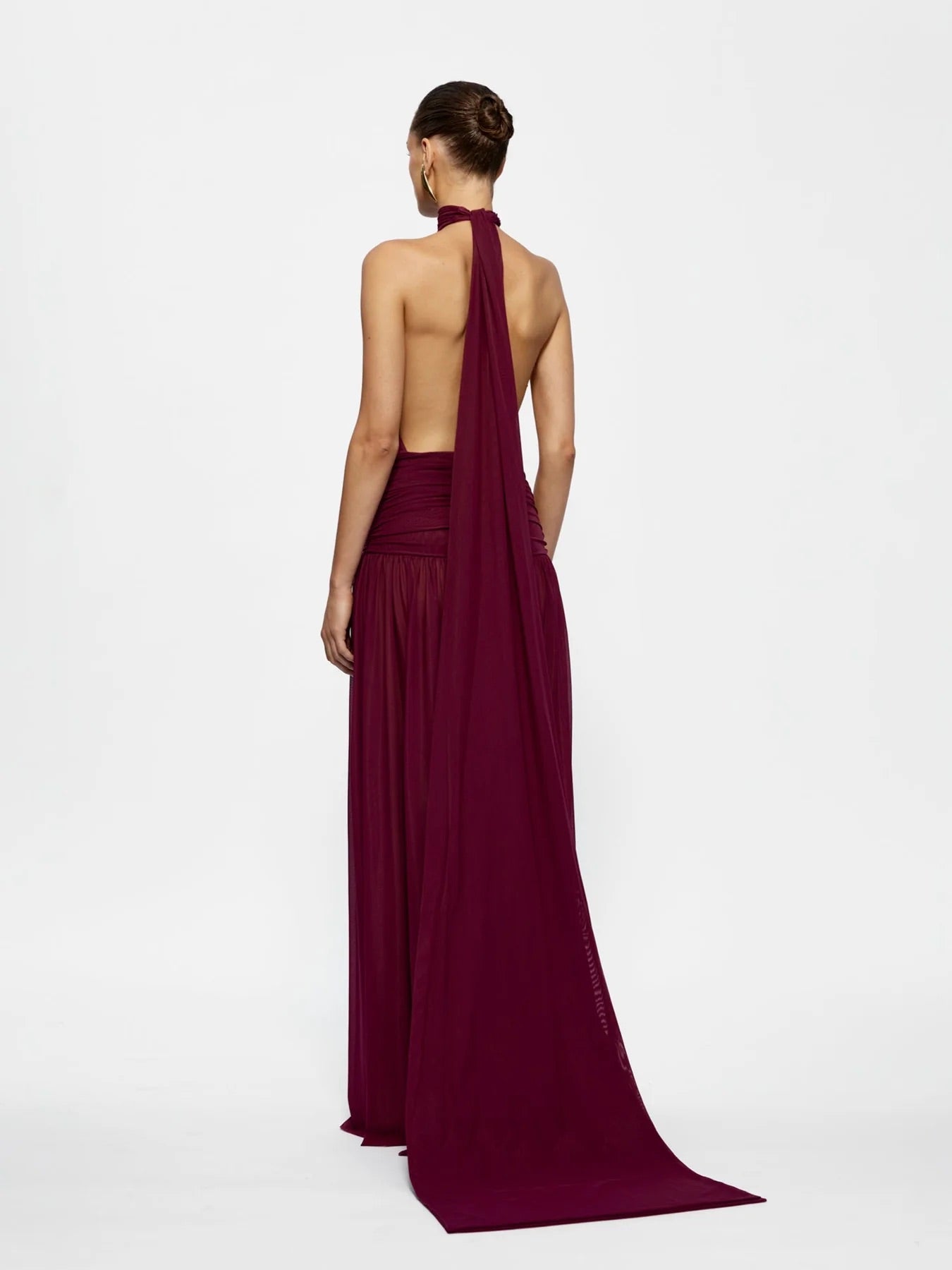 EFFIE KATS VERITY GOWN BURGUNDY SIZE 8, 10