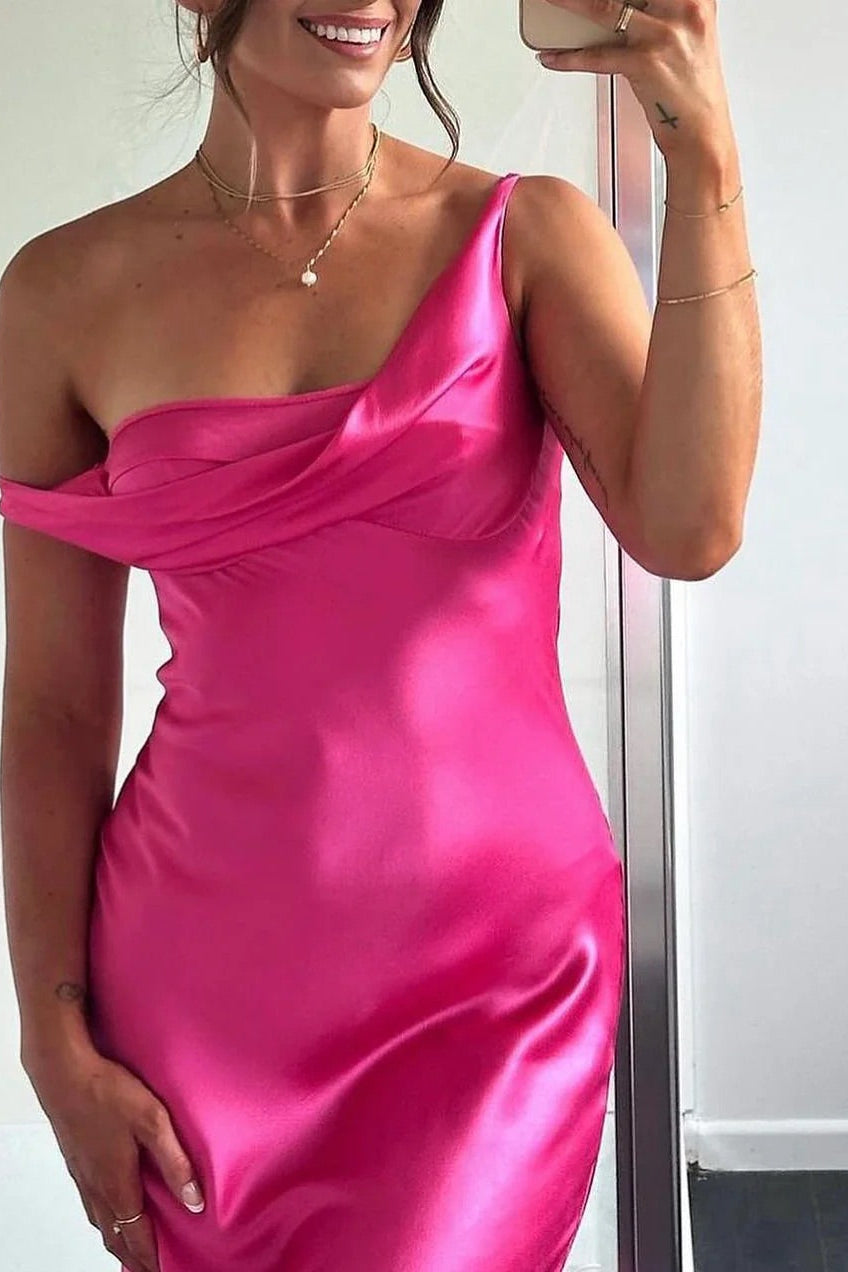 NATALIE ROLT MONICA GOWN NEON PINK SIZE 8