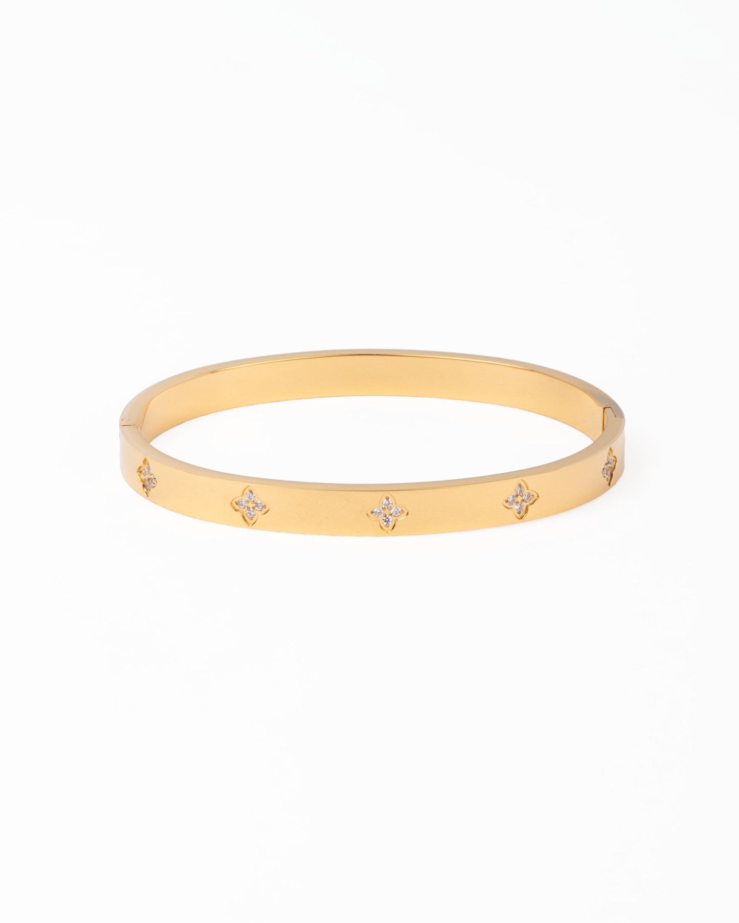(BUY TO KEEP) MAELIS CRYSTAL FLOWER BANGLE