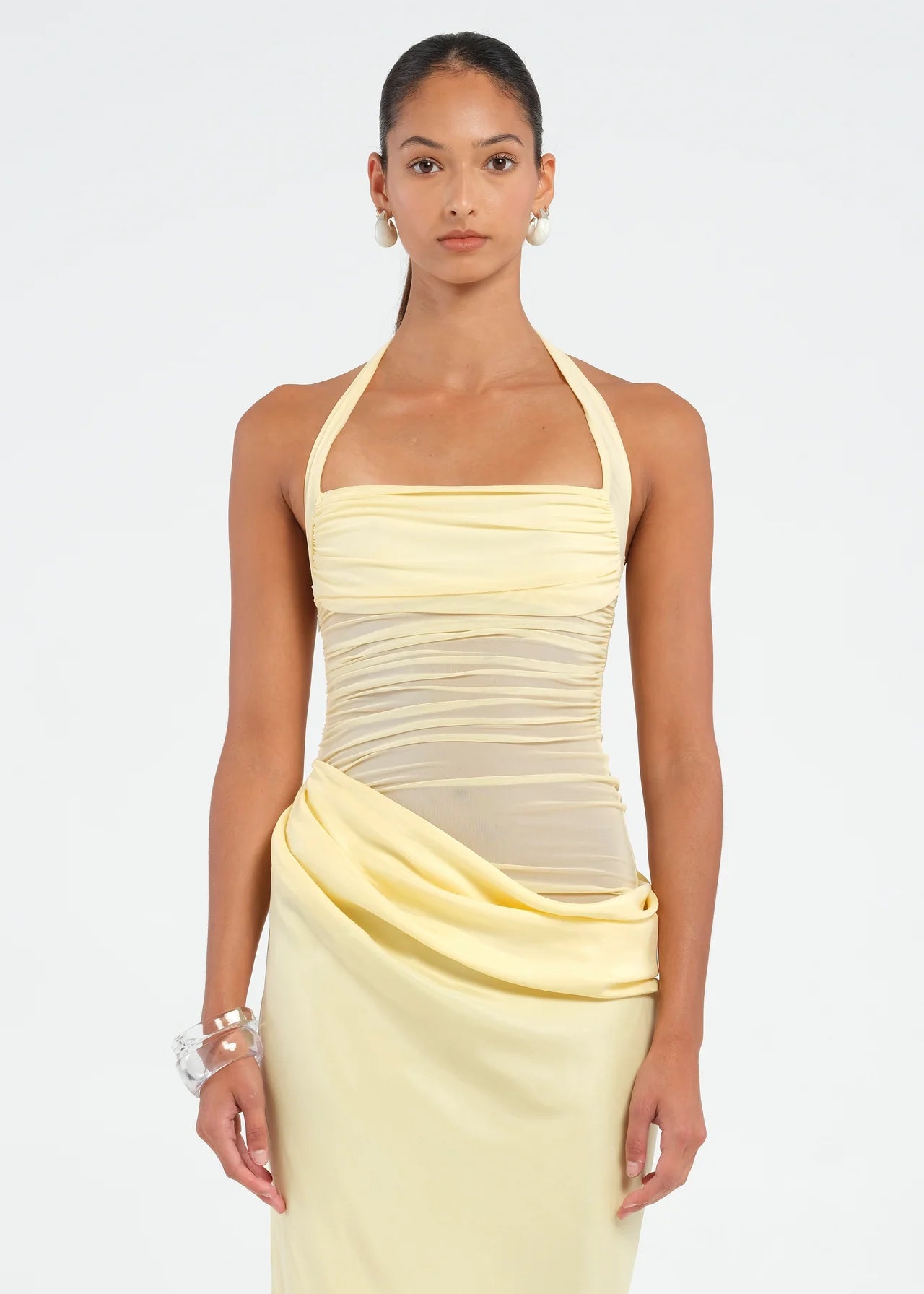 BENNI GINA MAXI DRESS BUTTER SIZE 8