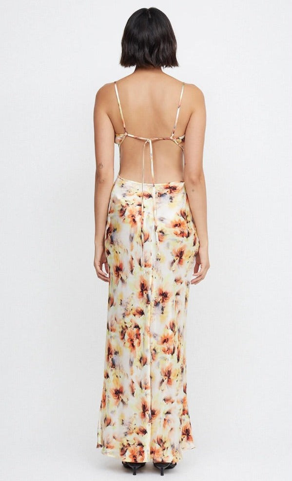 BEC & BRIDGE CEDAR CITY MAXI DRESS SUNSET YELLOW SIZE AU 10