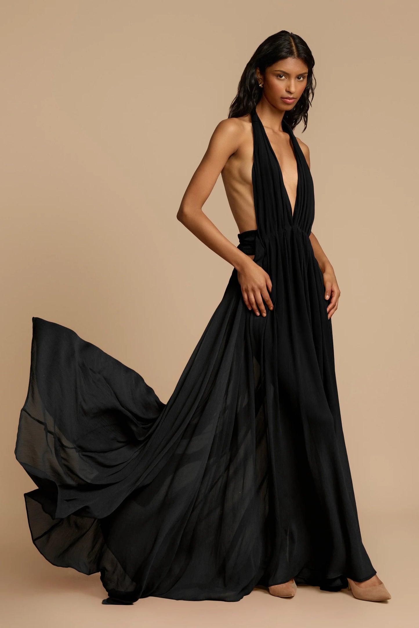 ARCINA ORI FLORENCE DRESS BLACK SIZE 8