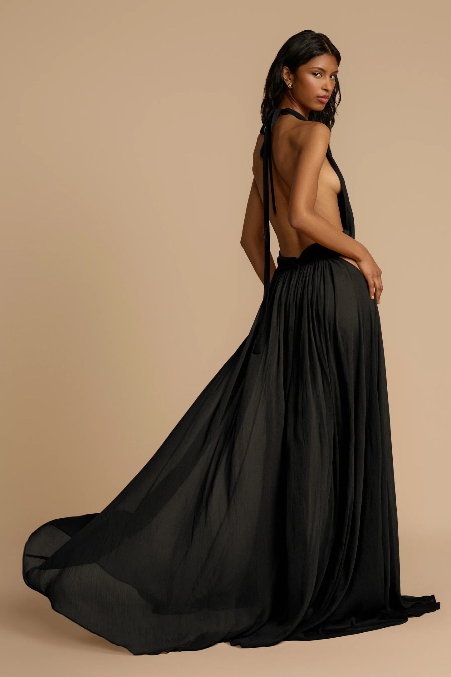 ARCINA ORI FLORENCE DRESS BLACK SIZE 8