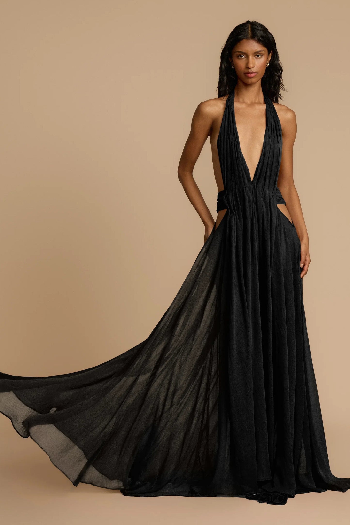 ARCINA ORI FLORENCE DRESS BLACK SIZE 8