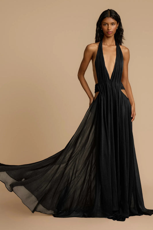 ARCINA ORI FLORENCE DRESS BLACK SIZE 8