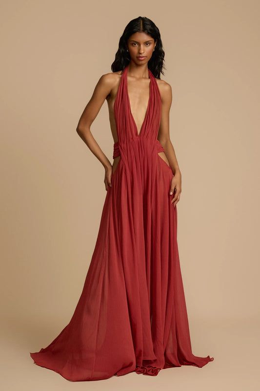 ARCINA ORI FLORENCE DRESS RED SIZE 8