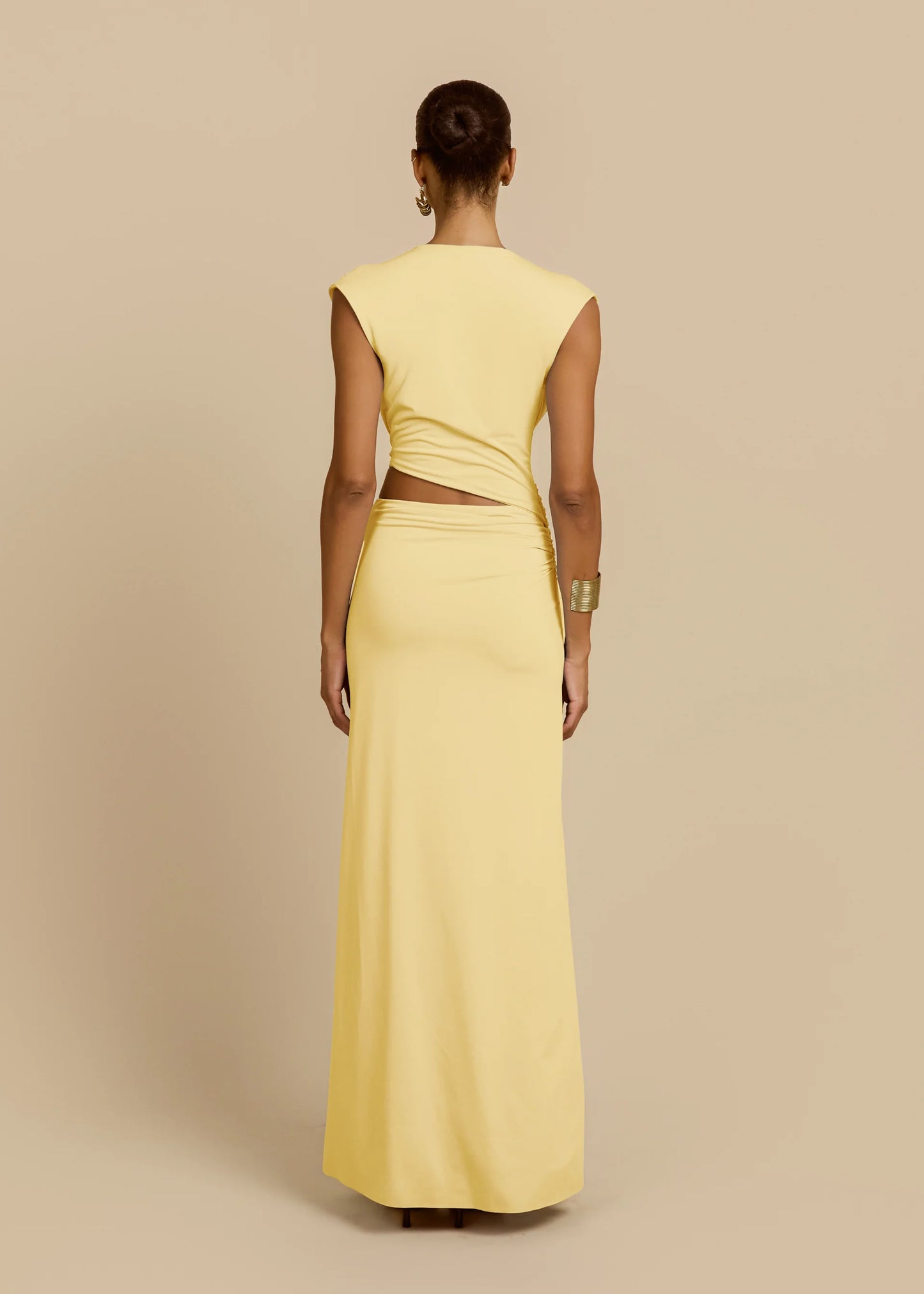 ARCINA ORI JADE DRESS LEMON YELLOW SIZE 8