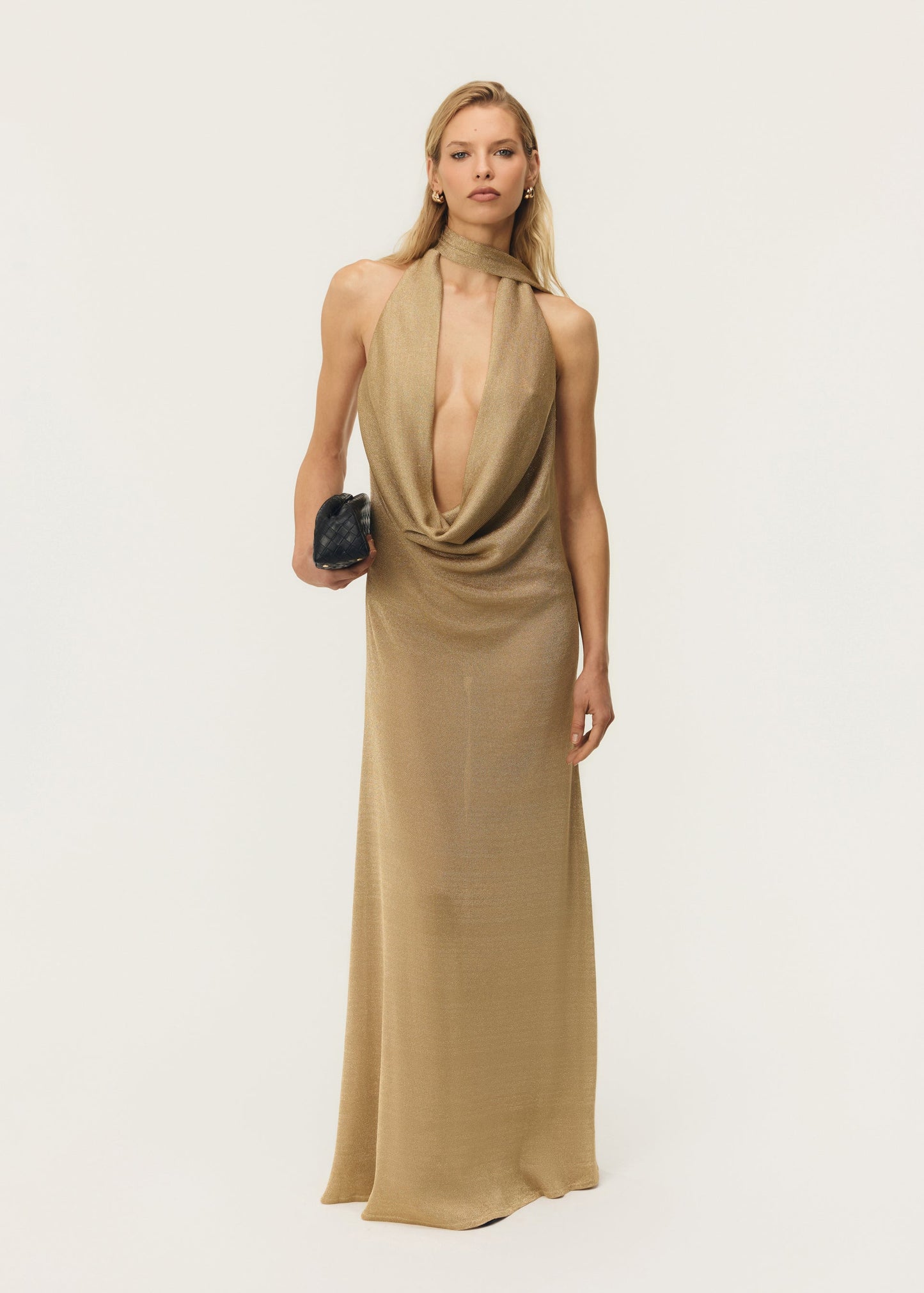 ARCINA ORI KAIA DRESS GOLD SIZE 8