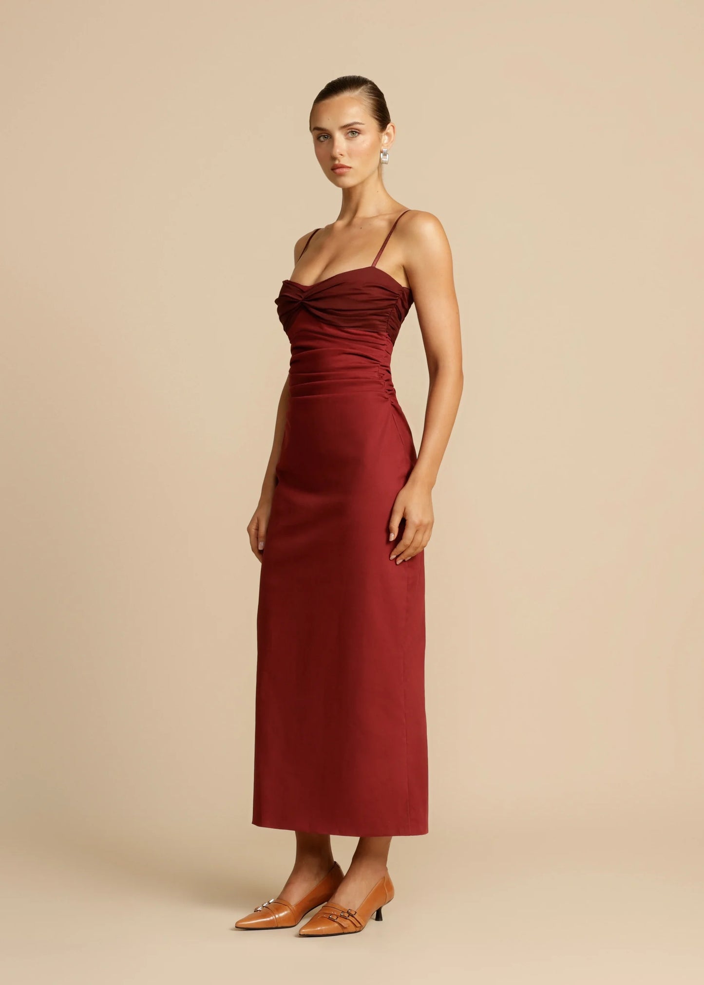 ARCINA ORI KINSLEY DRESS WINE SIZE 8, 10