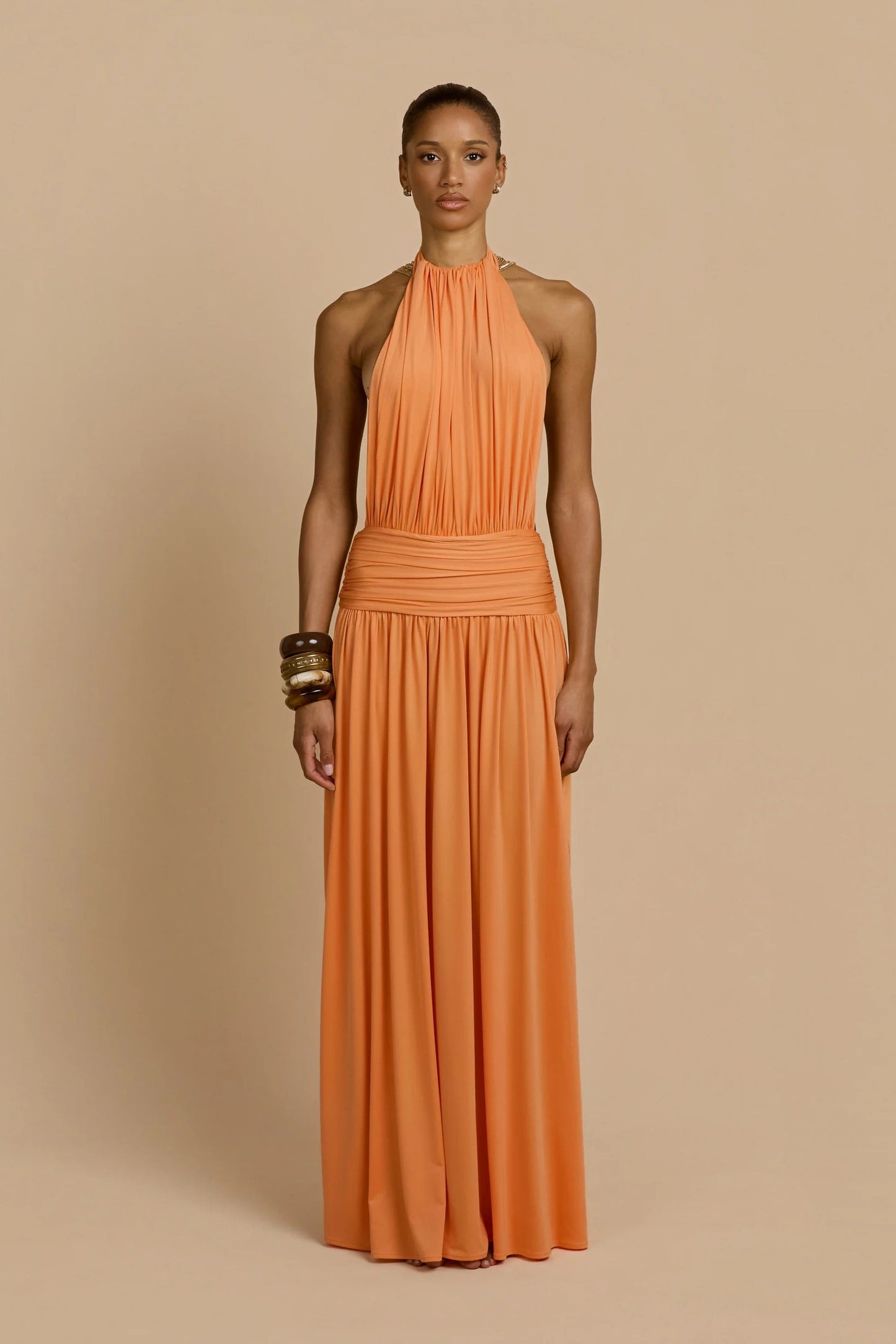 ARCINA ORI SANTINA DRESS TANGERINE SIZE 8