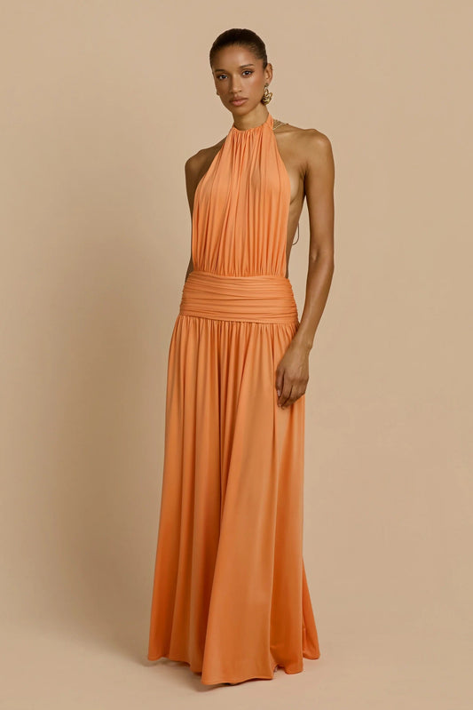 ARCINA ORI SANTINA DRESS TANGERINE SIZE 8