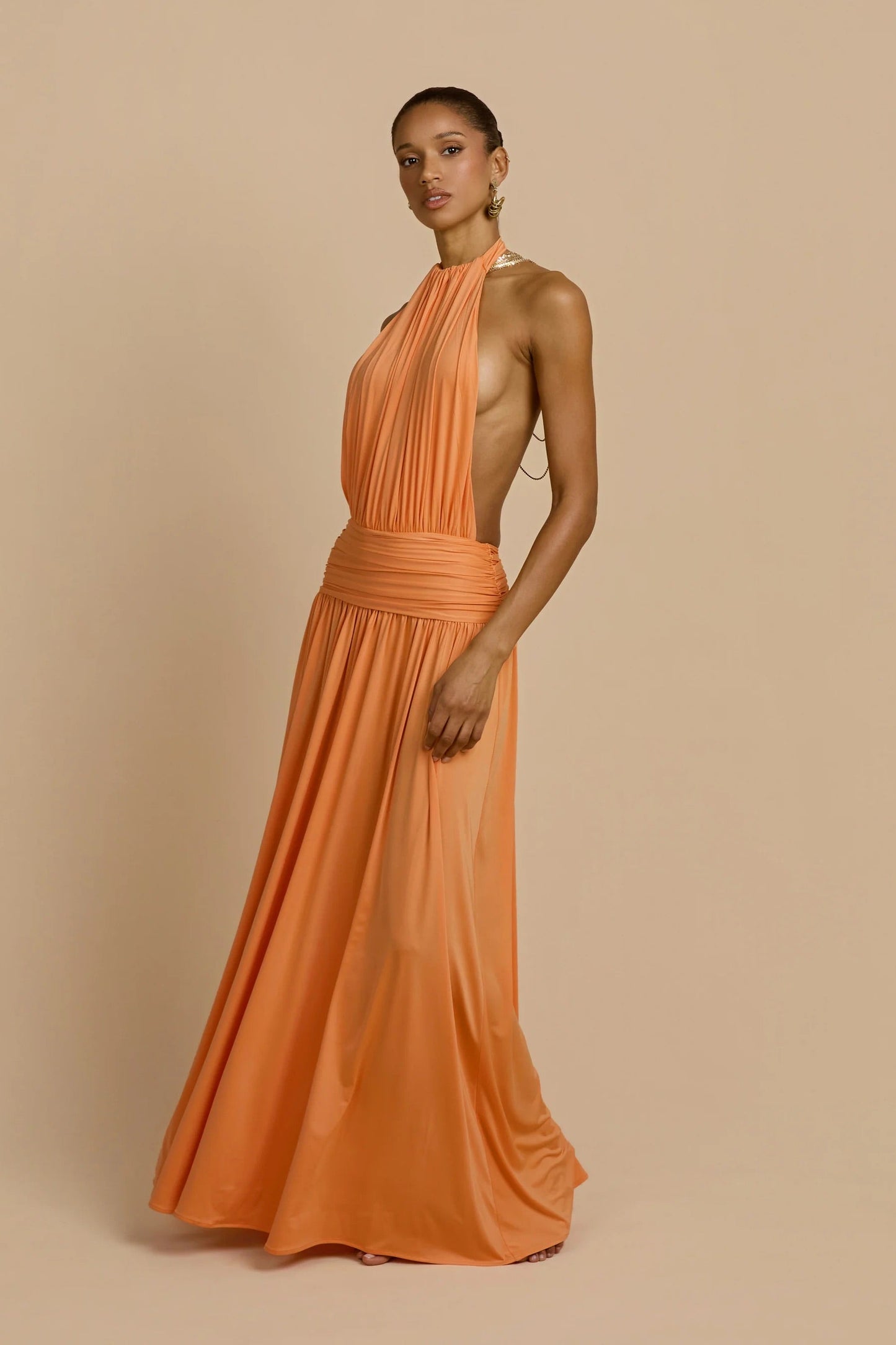 ARCINA ORI SANTINA DRESS TANGERINE SIZE 8
