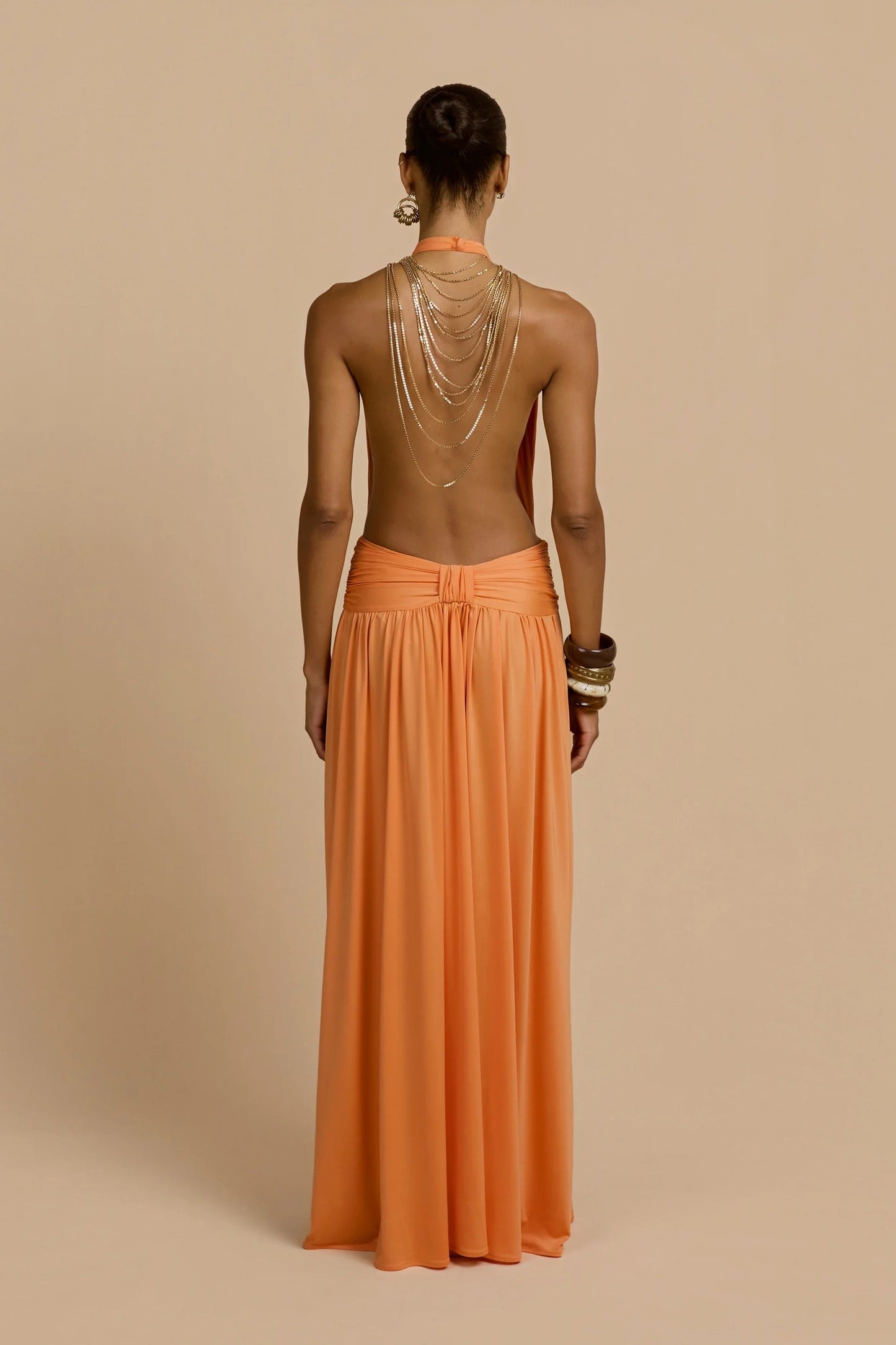 ARCINA ORI SANTINA DRESS TANGERINE SIZE 8