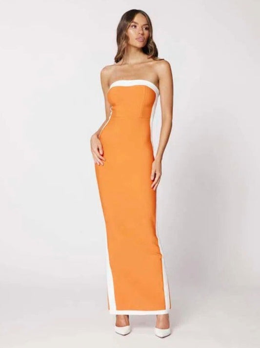 BIANCA & BRIDGETT ASHLEY ORANGE DRESS SIZE 6