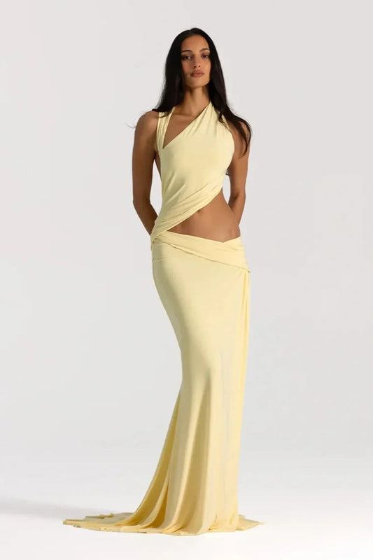 NATALIE ROLT ODETTE GOWN LEMON SIZE 6, 8