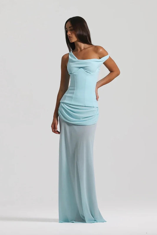 NATALIE ROLT CADENCE GOWN BABY BLUE SIZE 8