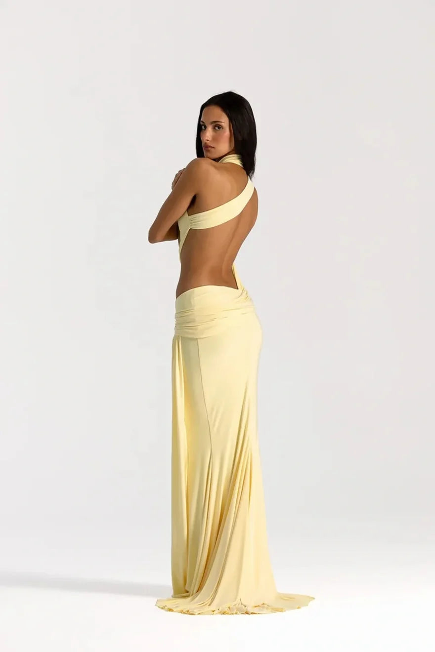 NATALIE ROLT ODETTE GOWN LEMON SIZE 6, 8