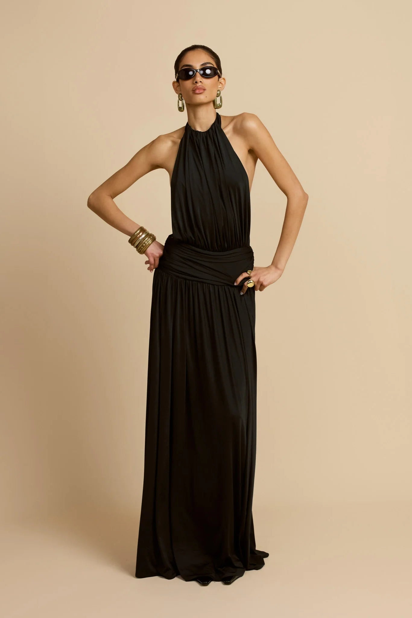 ARCINA ORI SANTINA DRESS BLACK SIZE 8, 10