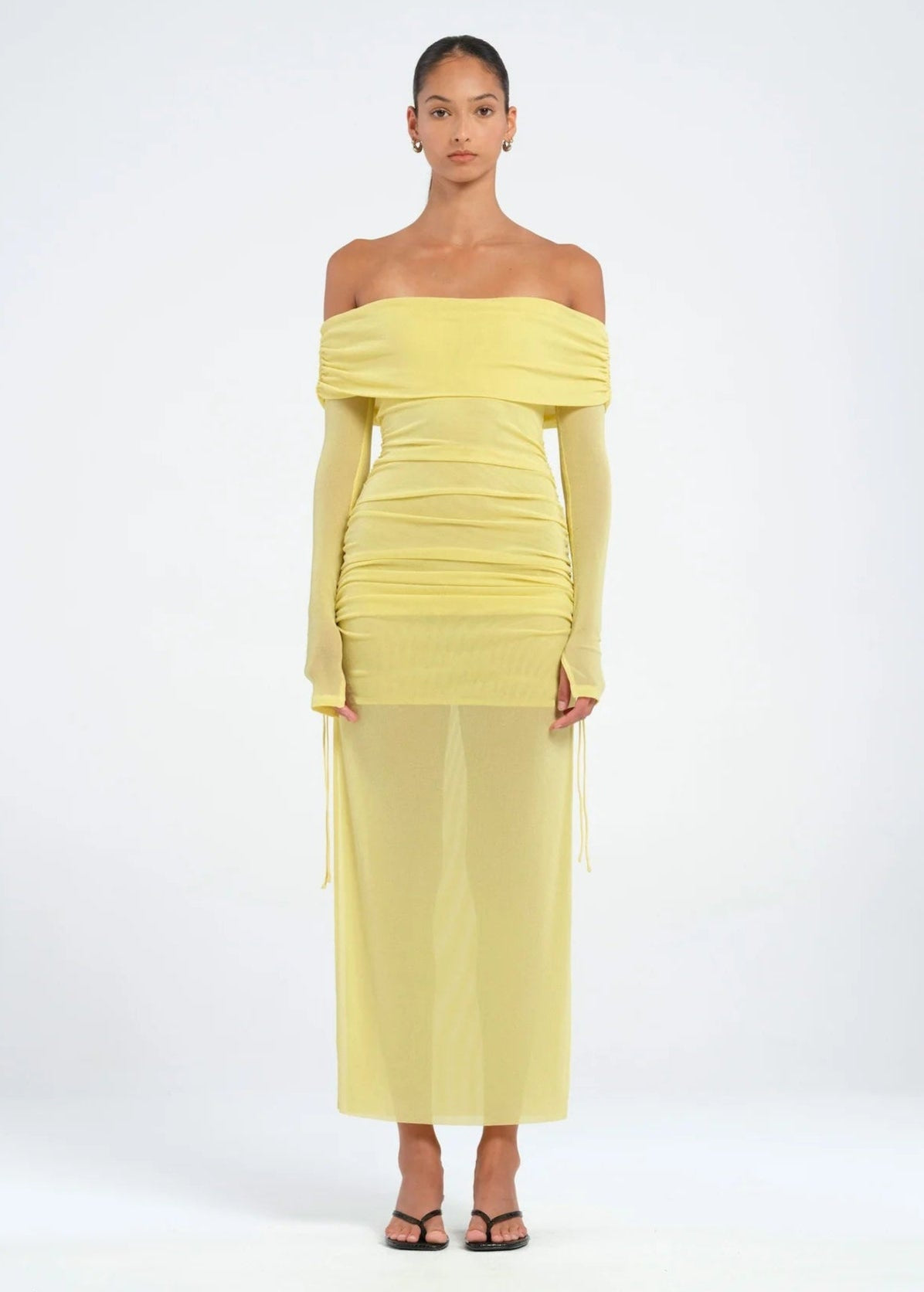 BENNI BLAIRE MIDI LEMON SIZE 8