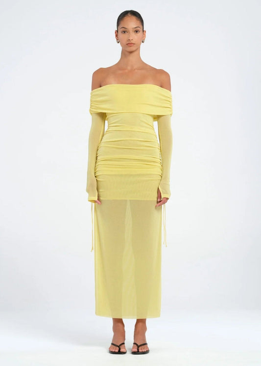 BENNI BLAIRE MIDI LEMON SIZE 8