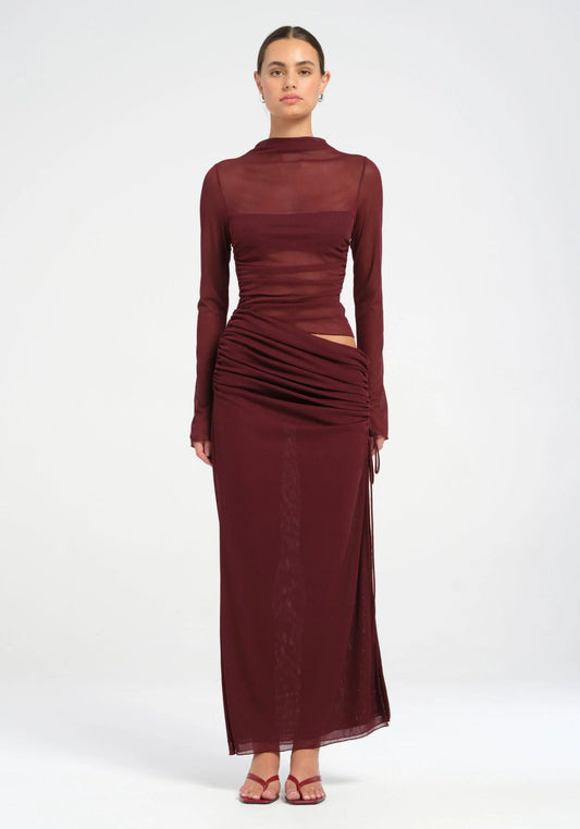 BENNI MABLE MAXI DRESS PLUM SIZE 8