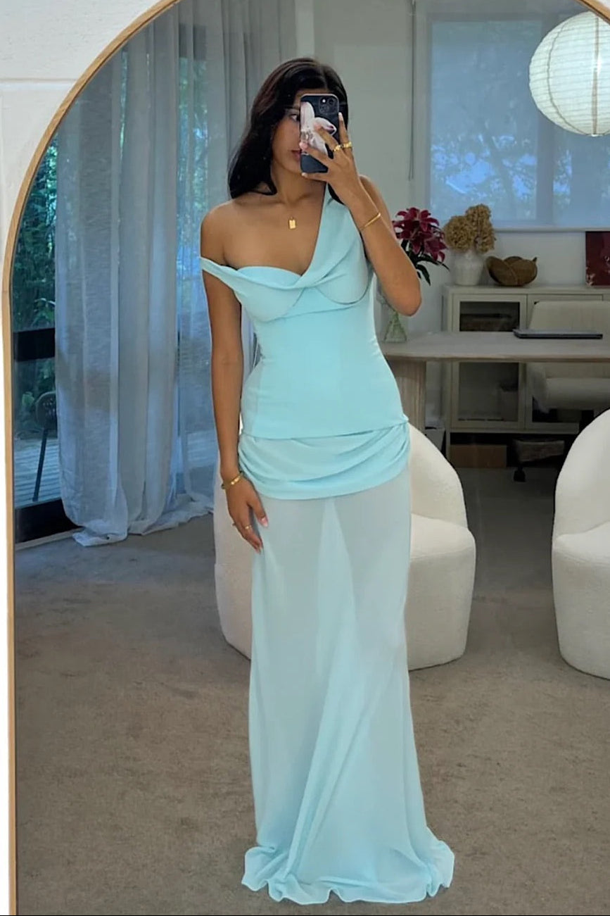 NATALIE ROLT CADENCE GOWN BABY BLUE SIZE 8