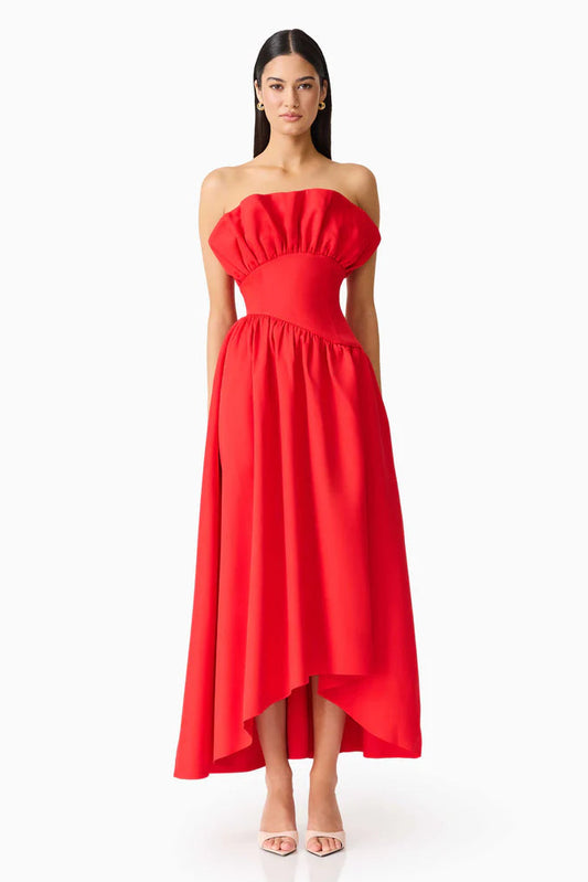 ELLIATT LAUREL SLEEVELESS MAXI DRESS IN RED SIZE 8, 10