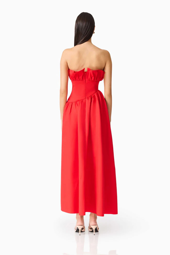 ELLIATT LAUREL SLEEVELESS MAXI DRESS IN RED SIZE 8, 10