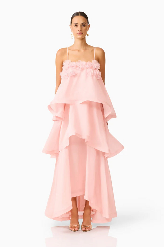 ELLIATT SWALLOWTAIL DAY TO NIGHT MAXI DRESS IN PINK SIZE 8, 10
