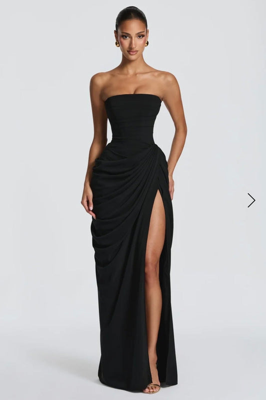 BABYBOO CYRA MAXI DRESS BLACK SIZE 8