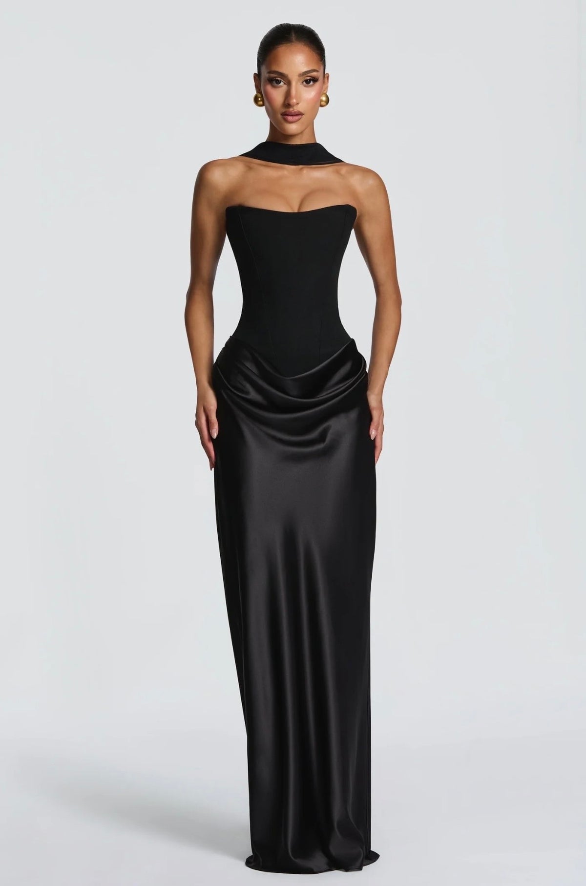 BABYBOO MAGGIE MAXI DRESS BLACK SIZE 6, 8