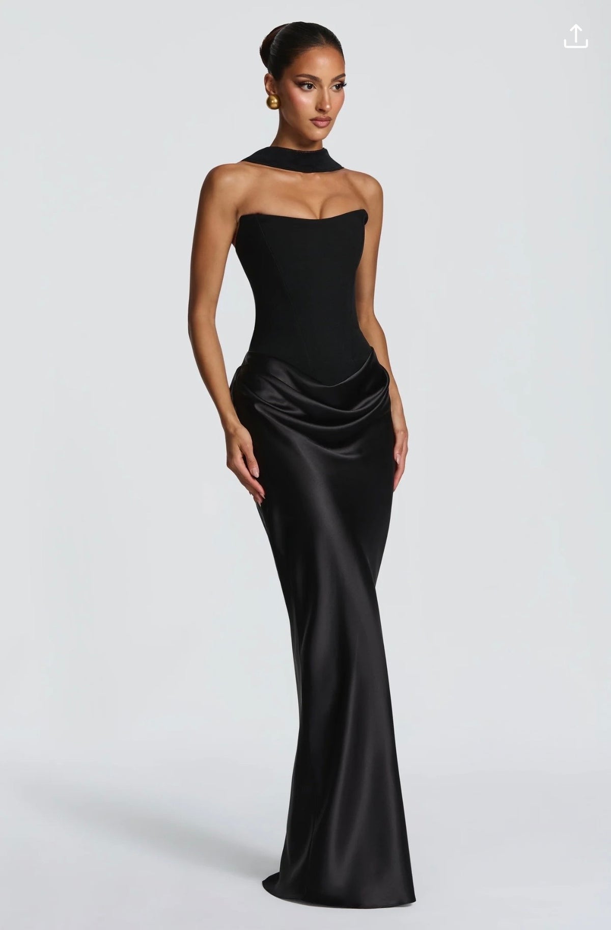 BABYBOO MAGGIE MAXI DRESS BLACK SIZE 6, 8