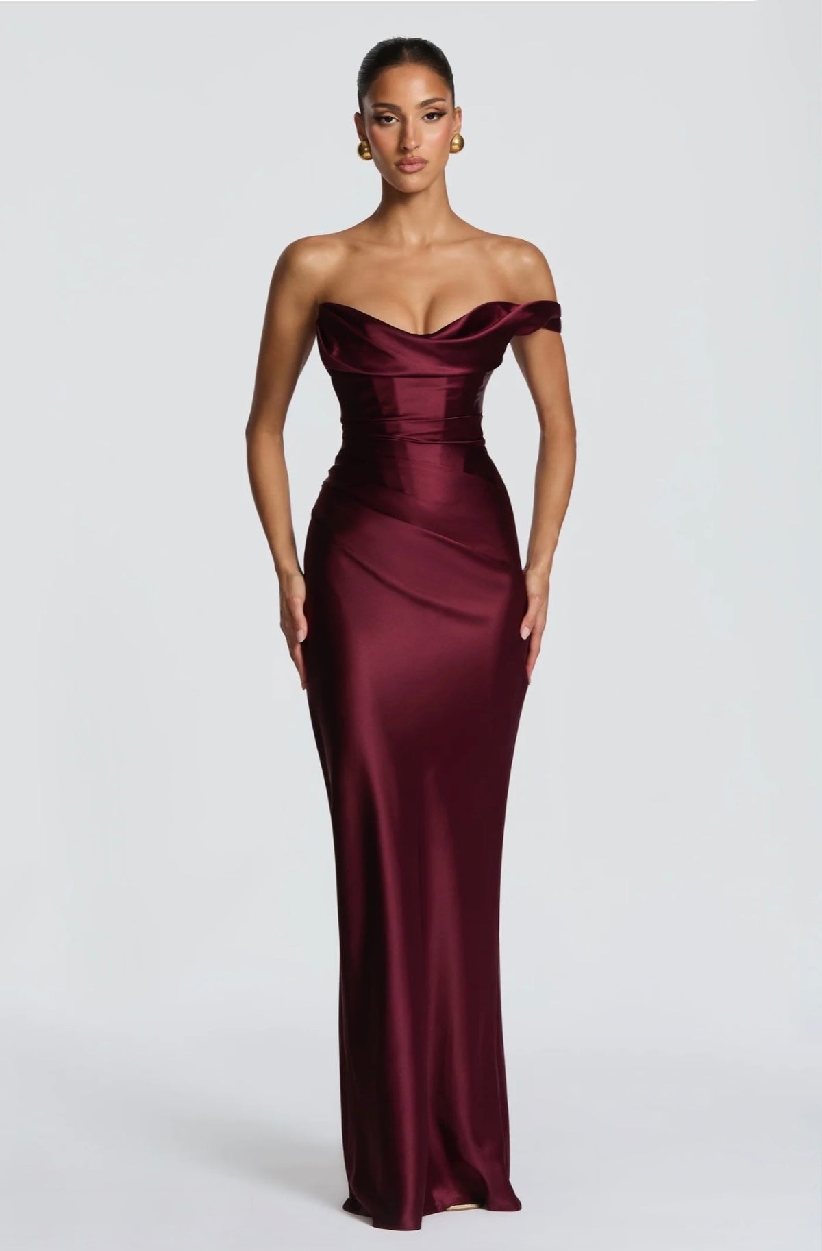 BABYBOO THALASSA MAXI DRESS CHERRY LACQUER SIZE 8