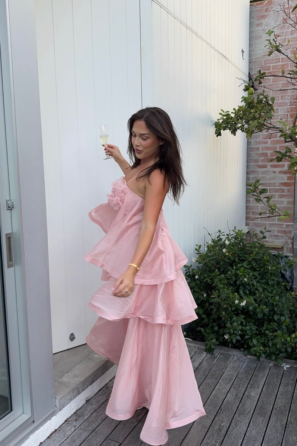 ELLIATT SWALLOWTAIL DAY TO NIGHT MAXI DRESS IN PINK SIZE 8, 10