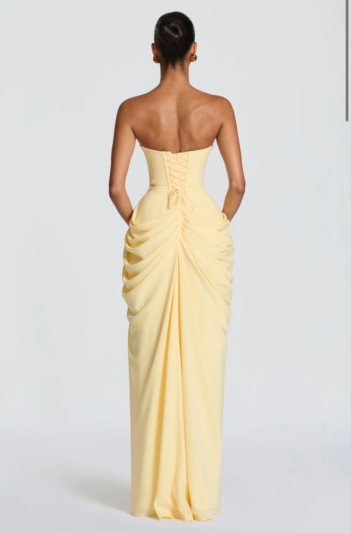 BABYBOO CYRA MAXI DRESS LEMON SIZE 8